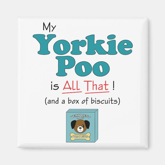 Aimant Mon Yorkie Poo c'est tout ça ! (Devant)