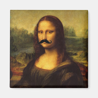 Aimant Mona Lisa Avec Moustache