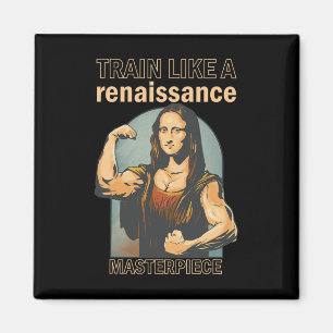 Aimant Mona Lisa Bodybuilding Muscle Gym Poids Wo