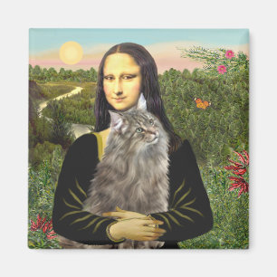 Aimant Mona Lisa - Chat des Forêts Norvégiennes