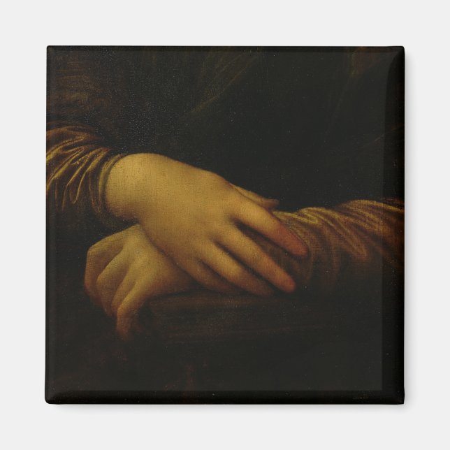 Aimant Mona Lisa, détail de ses mains, c.1503-06 (Devant)