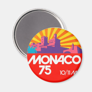 Aimant Monaco 75 rétro vintage 1970