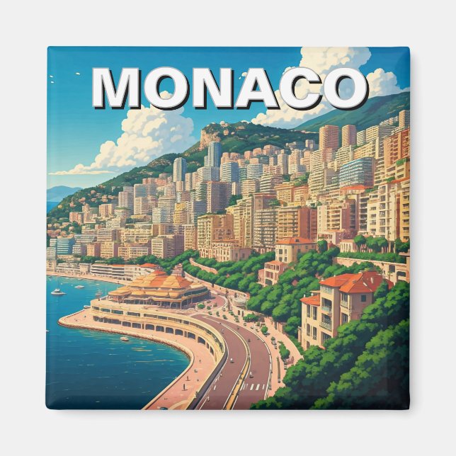 Aimant Monaco Monte Carlo Europe Travel (Devant)