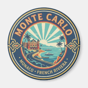 Aimant Monaco Monte-Carlo la nuit