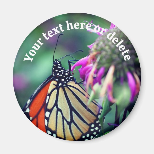 Aimant Monarch Butterfly Nature Personalized (Devant)