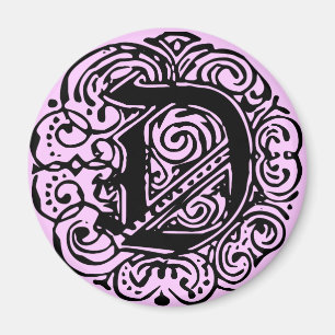 Aimant Monarchie Noir "D"