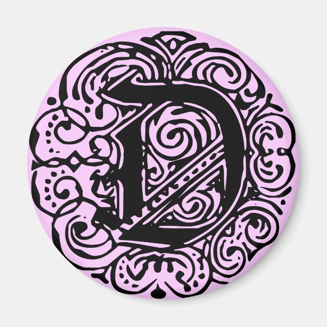 Aimant Monarchie Noir "D" (Devant)