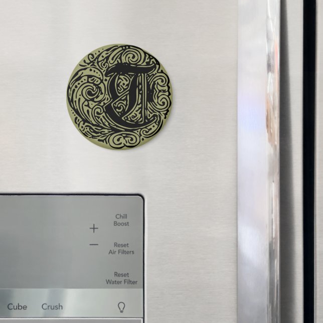 Aimant Monarchie "T" (In situ (réfrigérateur))