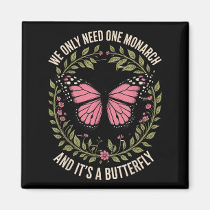 Aimant Monarque Papillon Floral Nature Citation Feminine