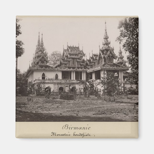 Aimant Monastère de Teik Kyaung, île de Ka Toe (Devant)