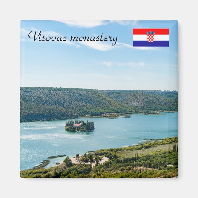 Aimant Monastère de Visovac à Krka NP - Croatie (Devant)