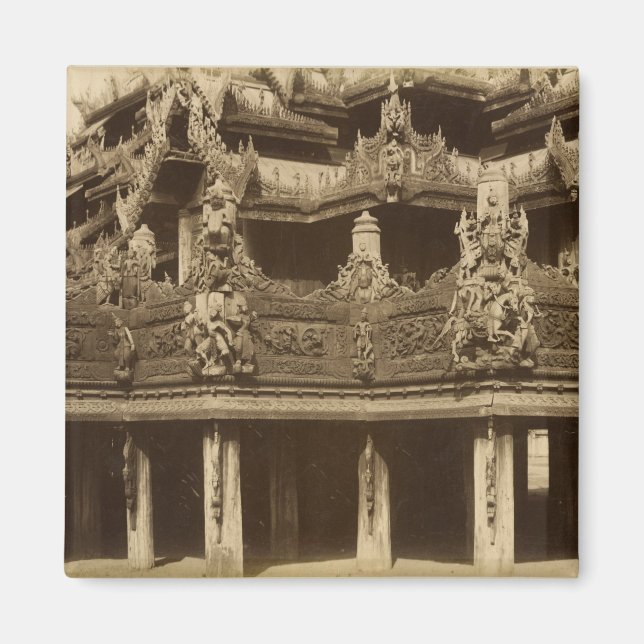 Aimant Monastère ou Pagode, détail, probablement Mandalay (Devant)