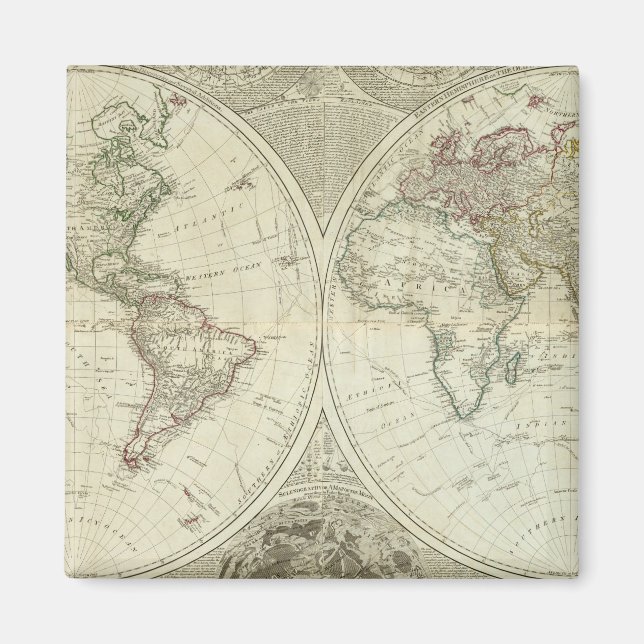 Aimant Monde composite ou globe terraque (Devant)