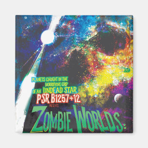Aimant Mondes Zombie Galaxie d'Halloween