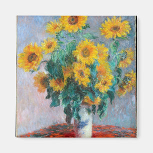 Aimant Monet France Bouquet Tournesols Impressionniste Pe