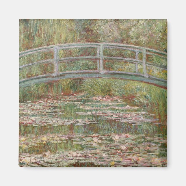 Aimant Monet French Japanese Bridge Art (Devant)