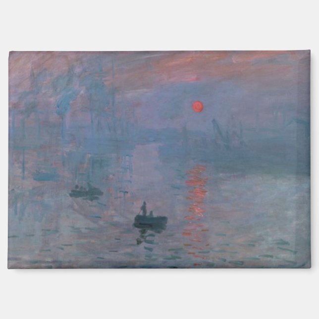 Aimant Monet, Impression au lever du soleil (Recto)
