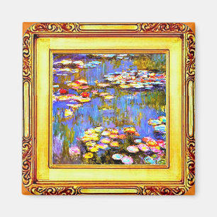 Aimant Monet Nénuphars encadrés, Beaux Arts