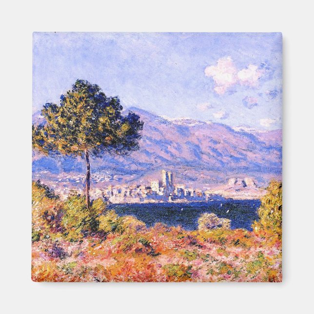 Aimant Monet - Vue d'Antibes du plateau Notre Dame (Devant)