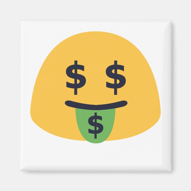 Aimant Money Mouth Emoji (Devant)