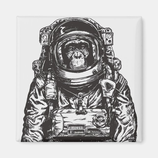 Aimant Monkey Astronaut (Devant)