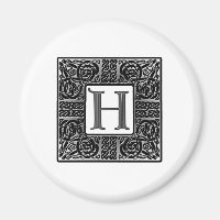 Monogramme Celtique "H" argenté