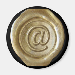 Aimant Monogramme de cire - Or - Style gras -