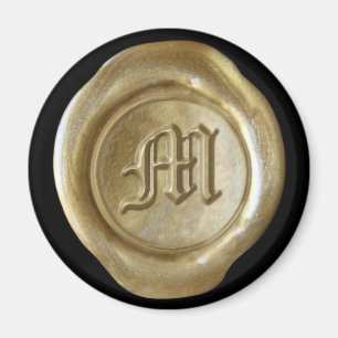 Aimant Monogramme de cire - Or - Vieux Anglais -