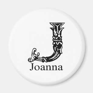 Aimant Monogramme de fantaisie : Joanna