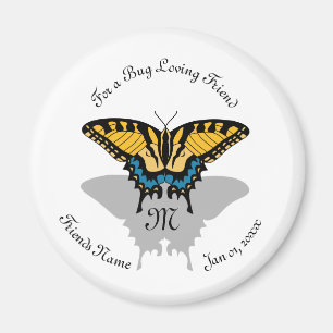 Aimant Monogramme de papillon Swallowtail