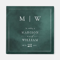 Monogramme Emerald Green et Mariage frontalier