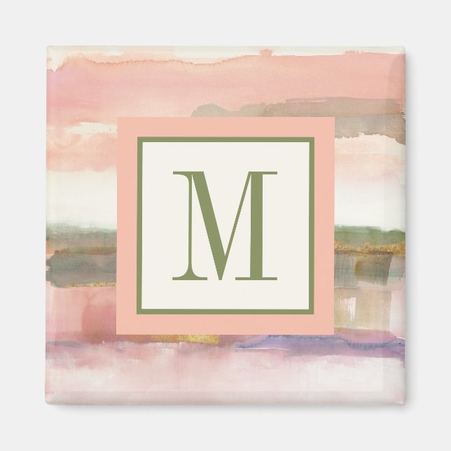 Aimant Monogramme | Influence de la ligne et de la couleu (Devant)