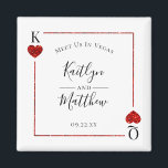 Aimant Monogramme Jeu Carte Mariage Enregistrer La Date<br><div class="desc">Célébrez dans le style avec ces mariage chic et très tendance à sauver les magnets de date. Ce design est facile à personnaliser avec votre libellé d'événement spécial et vos invités seront ravis quand ils reçoivent ces magnets fabuleux.</div>
