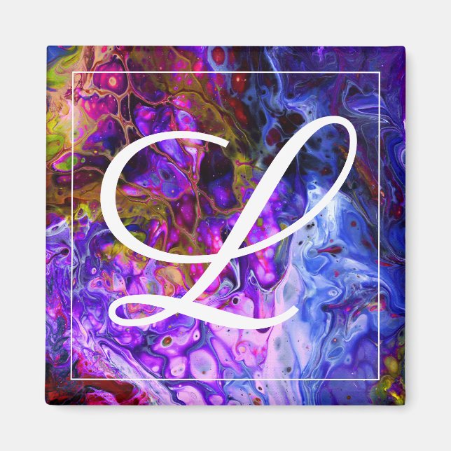 Aimant Monogramme mondial Imaginaire (Devant)