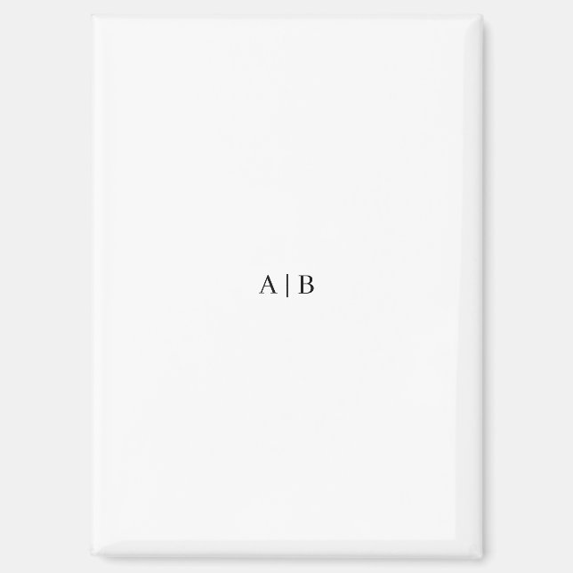 Aimant Monogramme personnalisé (Recto)