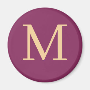 Aimant monogrammé personnalisé