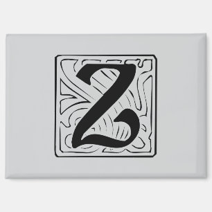Aimant Monogramme Z noir