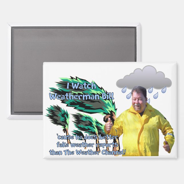 Aimant Monsieur Météo Bill (Recto/Verso)
