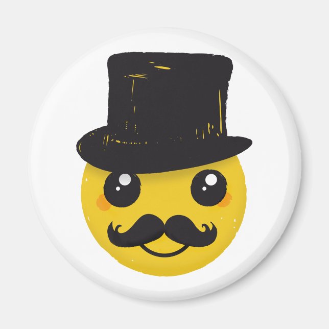 Aimant Monsieur Moustache (Devant)