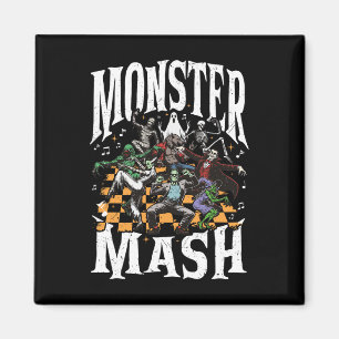 Aimant Monster Mash Retro Halloween Funny Monster Éffraya