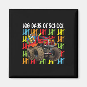 Aimant Monster Truck 100e Jour De Scolaires Garçons Enfan