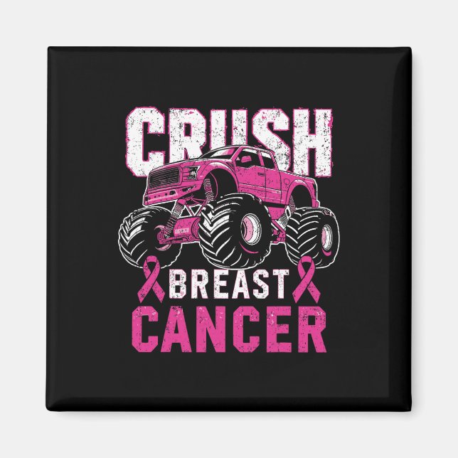 Aimant Monster Truck Pink Break Sensibilisation Enfants a (Devant)