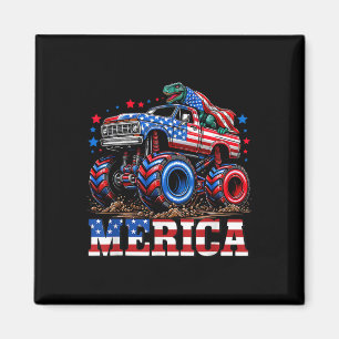 Aimant Monster Truck Usa Drapeau Patriotique Toddlers Gar