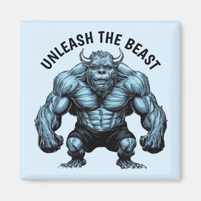 Aimant Monstre à cornes (Devant)