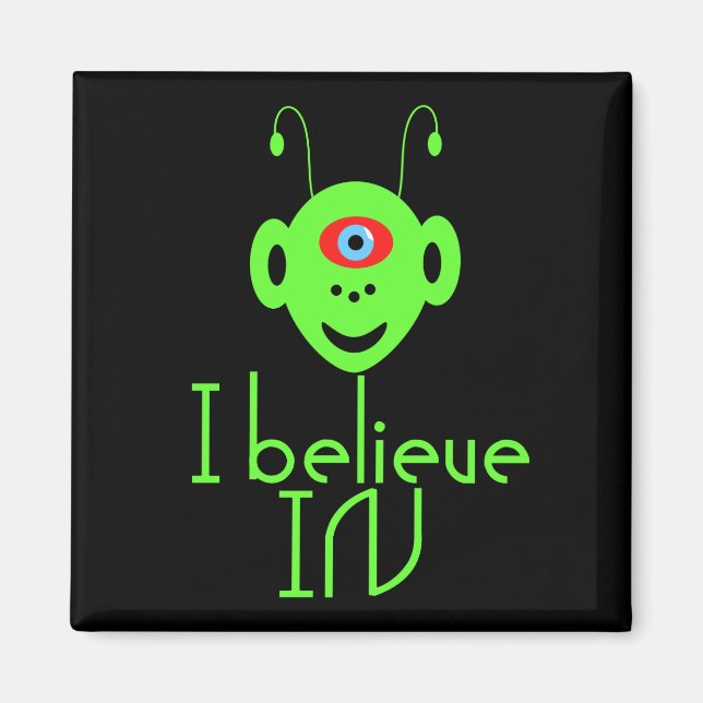 Aimant Monstre alien drôle (Devant)