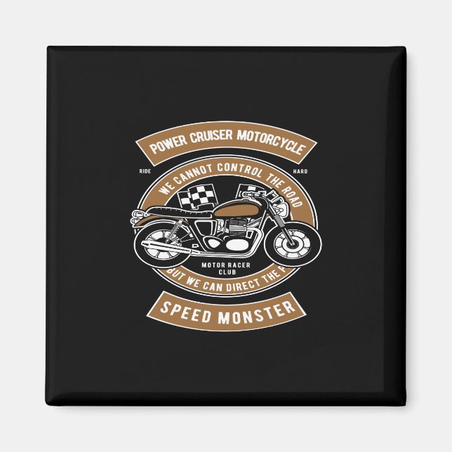 Aimant monstre de vitesse motocyclette de croiseur de pui (Devant)