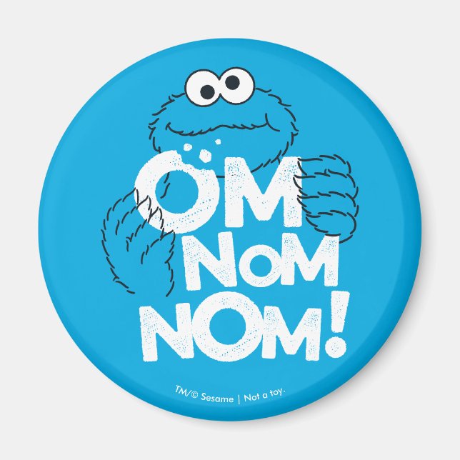 Aimant Monstre des cookies | Miam miam miam ! (Devant)