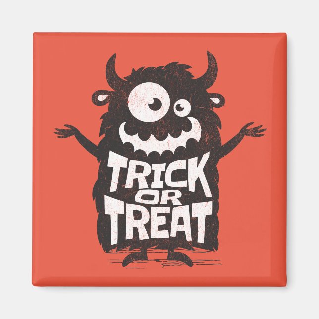 Aimant Monstre d'Halloween (Devant)