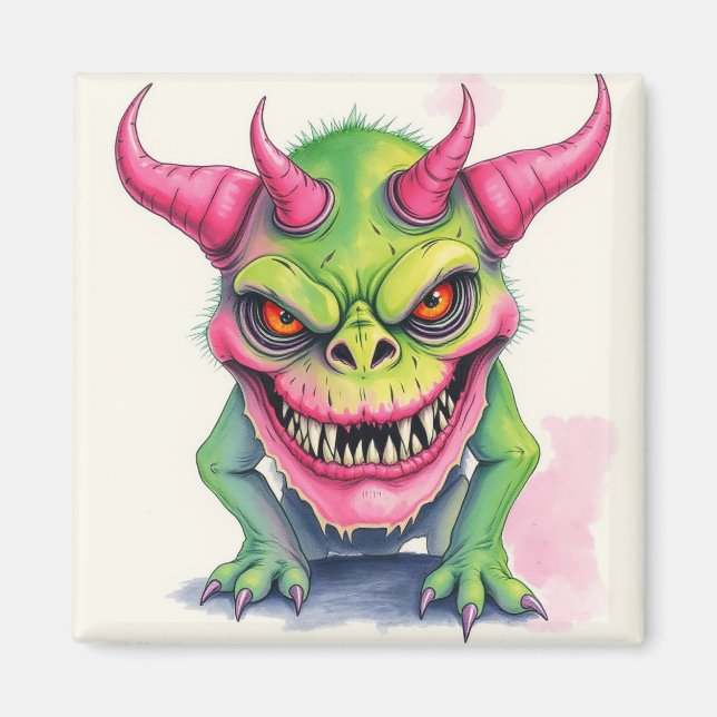 Aimant Monstre en colère (Devant)