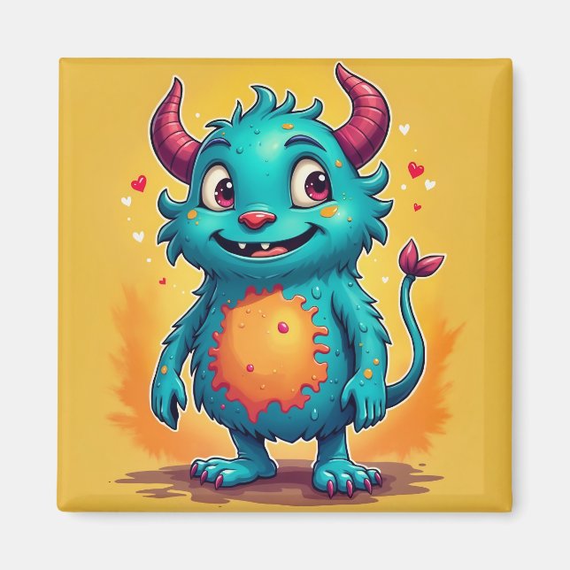 Aimant Monstre Fantaisiste (Devant)